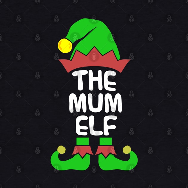 Mum Elf Matching Family Group Christmas Party Pajama by silvercoin